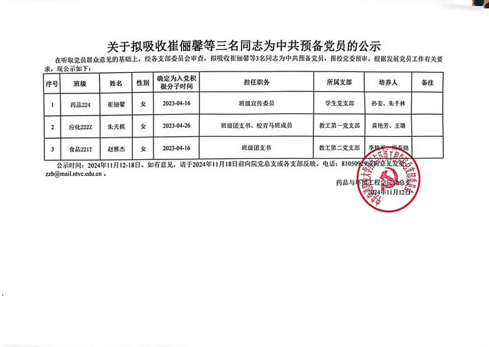 关于拟吸收崔俪馨等三名同志为中共预备党员的公示.jpg